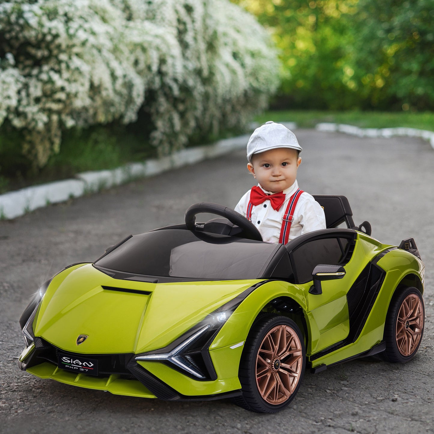 Aosom Compatible 12V Battery-powered Kids Electric Ride On Car