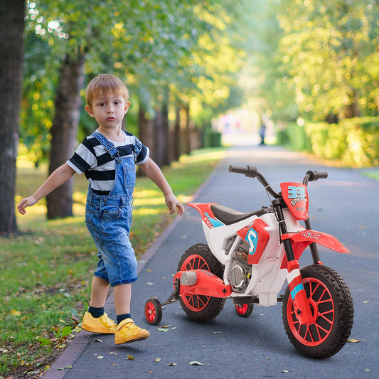 Aosom Kids Dirt Bike Battery-Powered Ride-On Electric Motorcycle with