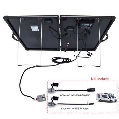 ACOPower Plk 120W Portable Solar Panel Kit, Lightweight Briefcase with