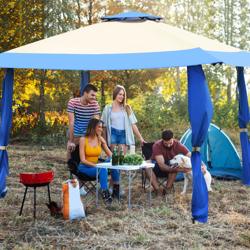 13 X 13 Feet Pop up Gazebo Tent with Carry Bag for Patio Garden