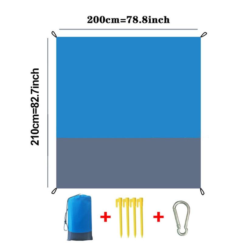 Waterproof Beach Blanket Outdoor Portable Camping Picnic Mat 2m*2.1m