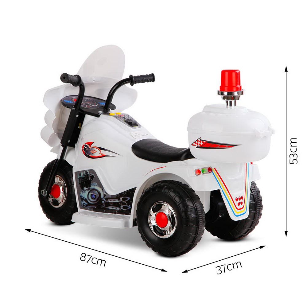 Rigo Kids Electric Ride On Police Motorcycle Motorbike 6V Battery