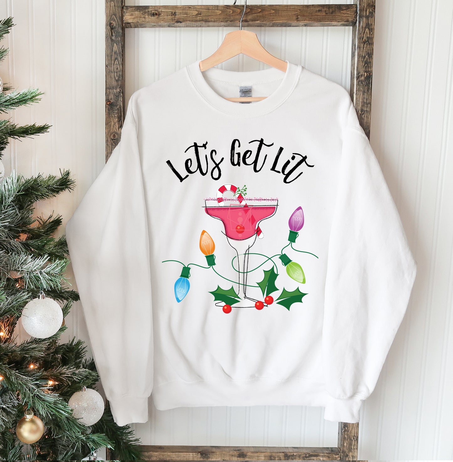 Let's Get Lit Christmas Sweatshirt