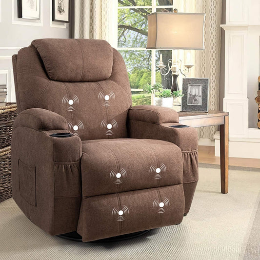 Rocking Chair Recliner Chair with Massage Swivel Ergonomic Lounge